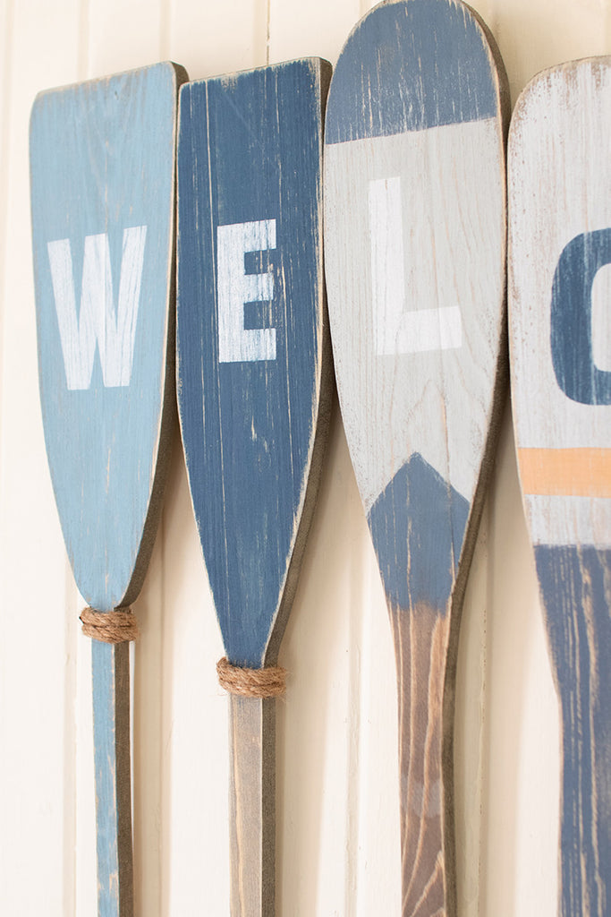 Welcome boat paddles - The Nifty Decor