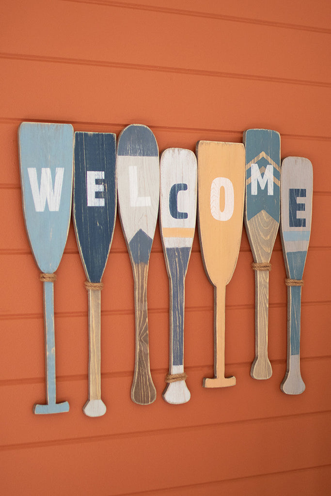 Welcome boat paddles - The Nifty Decor