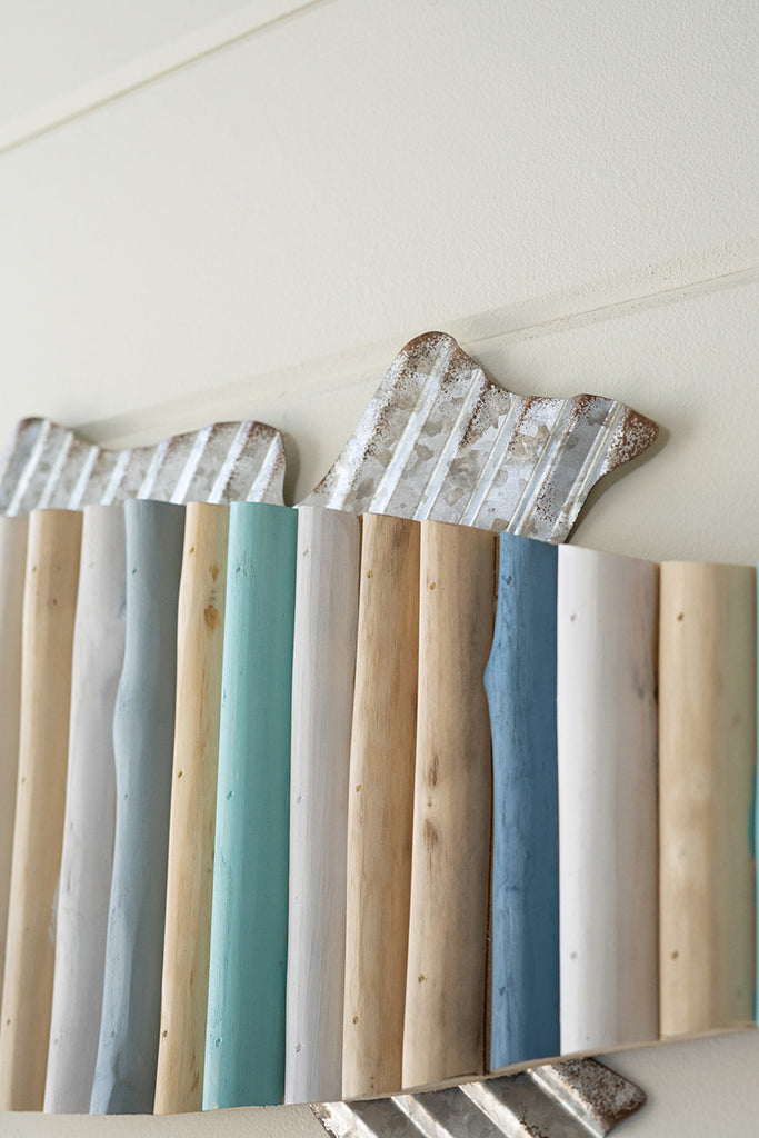 Painted driftwood fish wall decor #1 - The Nifty Decor
