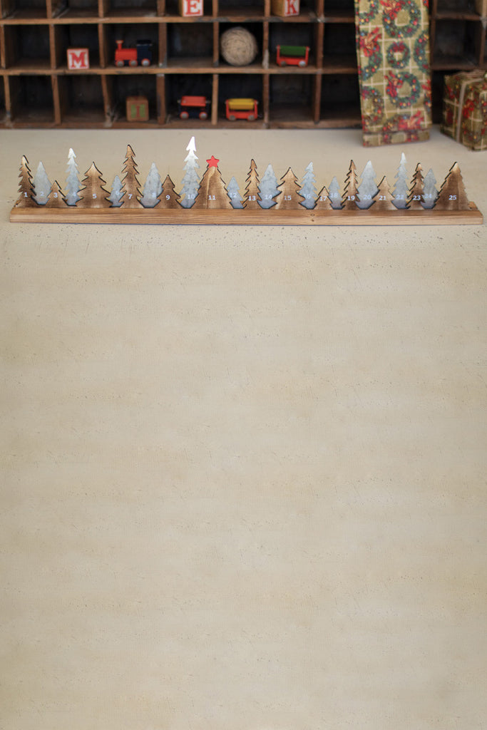 Twenty five christmas tree advent calendar - Bombay Mercantile