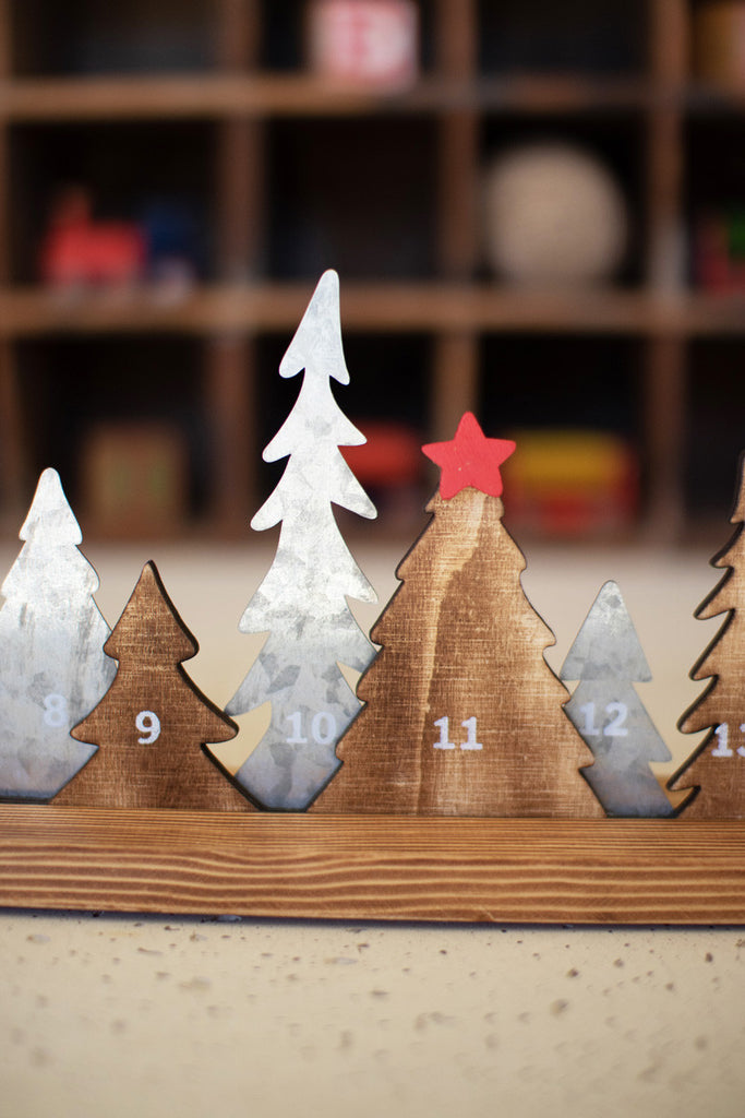 Twenty five christmas tree advent calendar - Bombay Mercantile