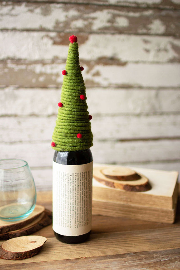Coiled tree wine topper - The Nifty Decor
