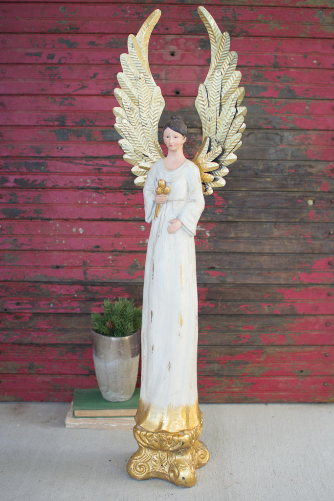 Tall painted angel - The Nifty Decor