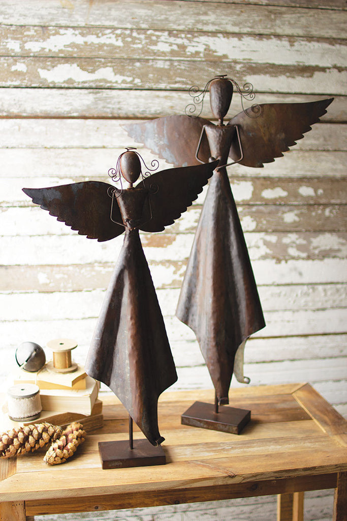 Rustic angels, Set of 2 - The Nifty Decor