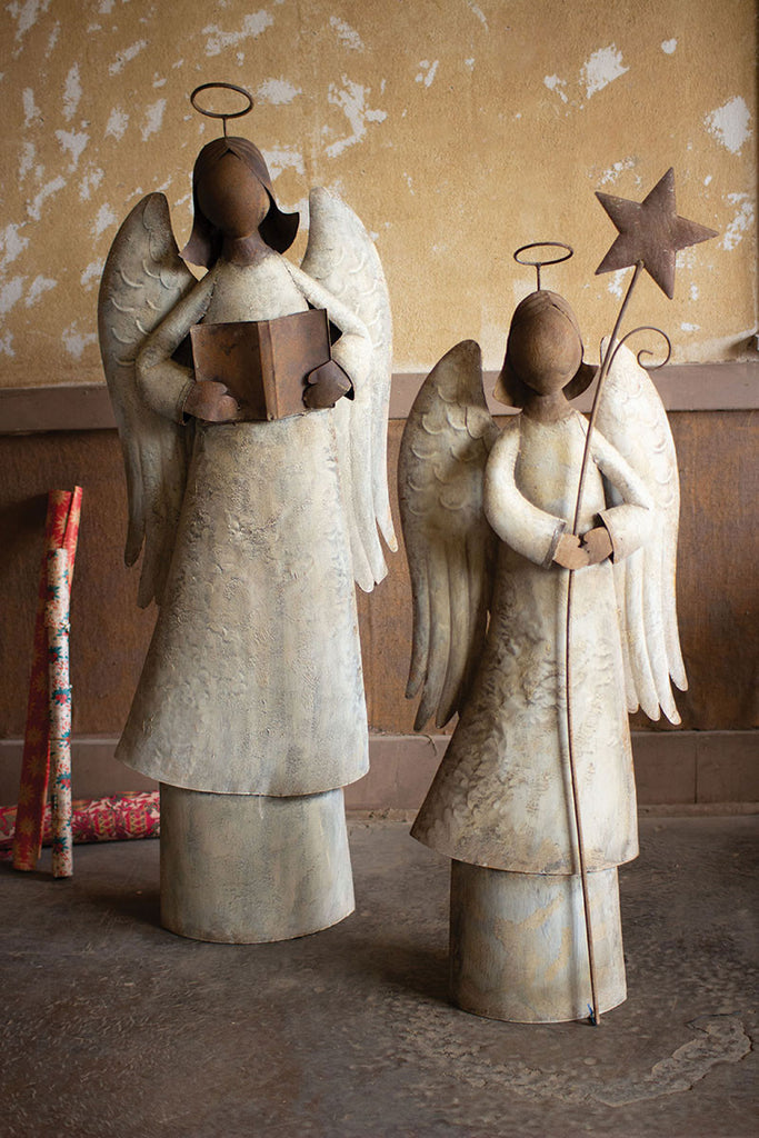 Singing christmas angels, set of 2 - The Nifty Decor