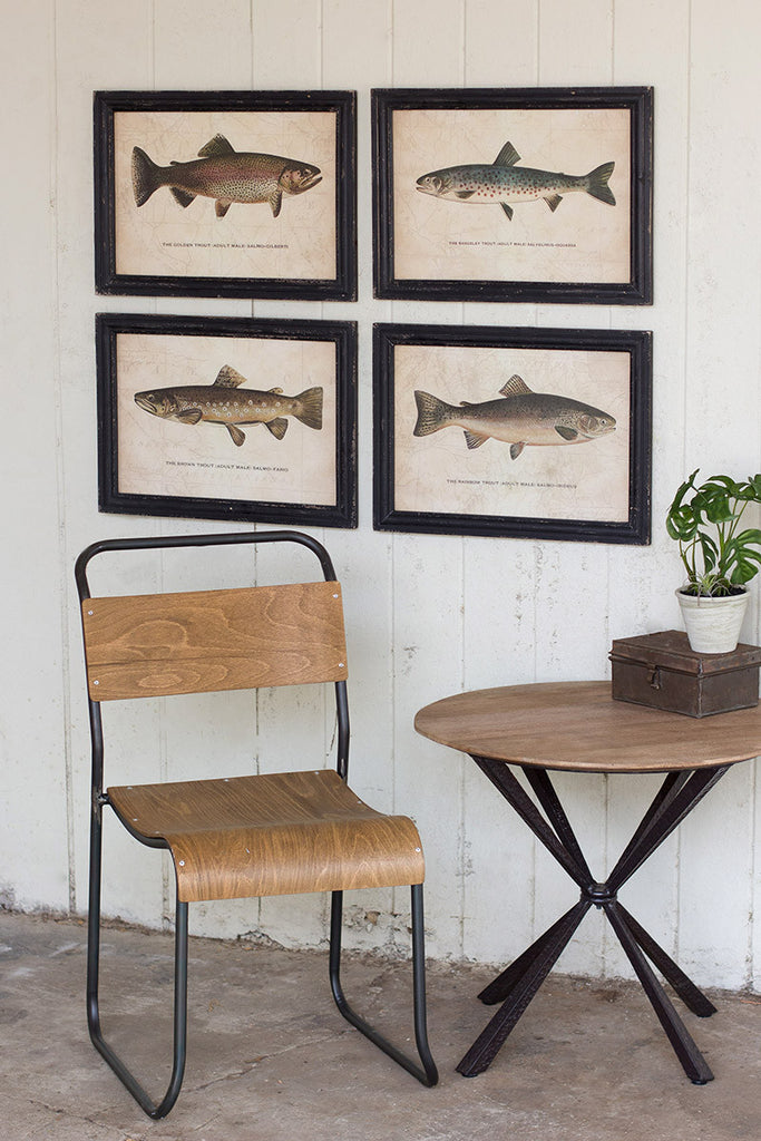 Trout prints, set of 4 - The Nifty Decor