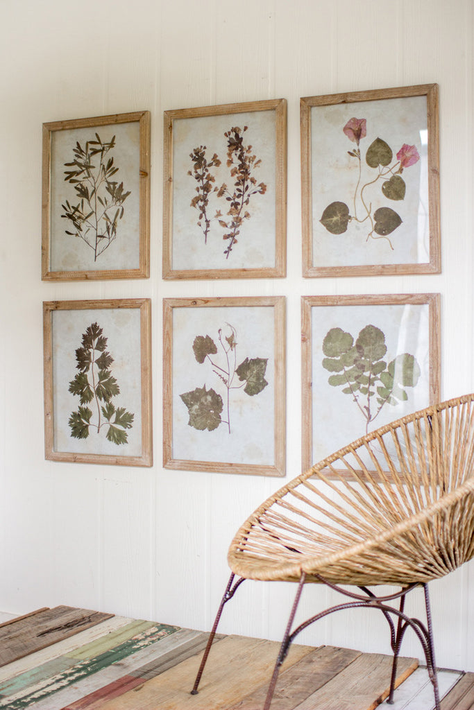 Leaf prints, set of 6 - The Nifty Decor