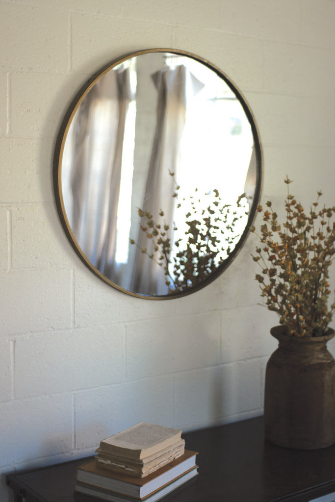 Round brass mirror - The Nifty Decor