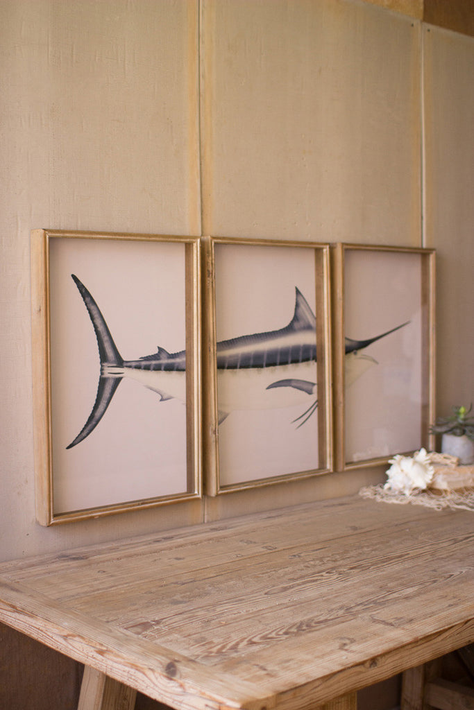 Marlin triptych print - The Nifty Decor