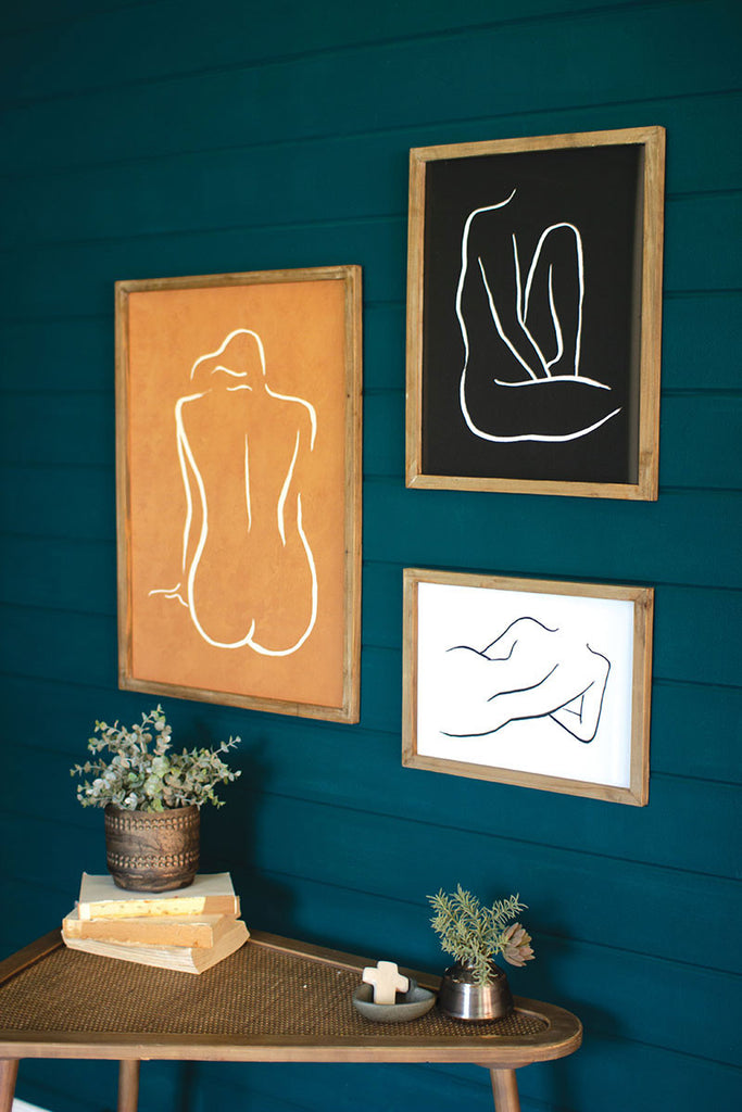 Nude prints, set of 3 - The Nifty Decor