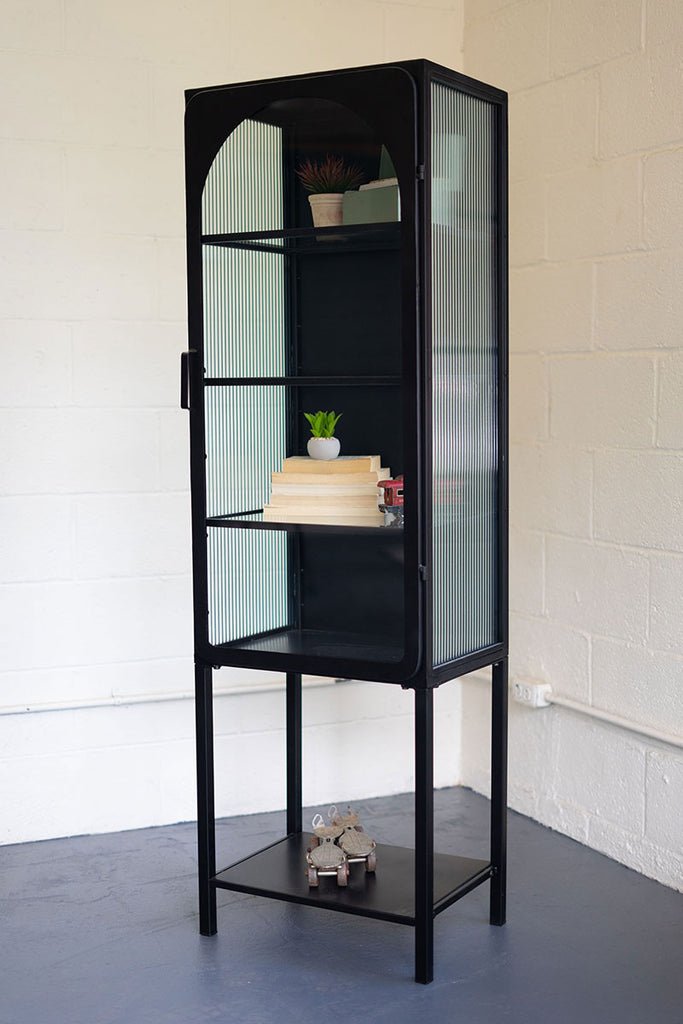 Iron and glass cabinet - The Nifty Decor