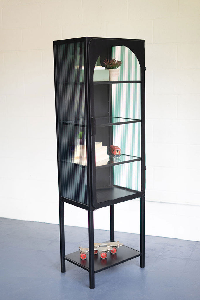 Iron and glass cabinet - The Nifty Decor
