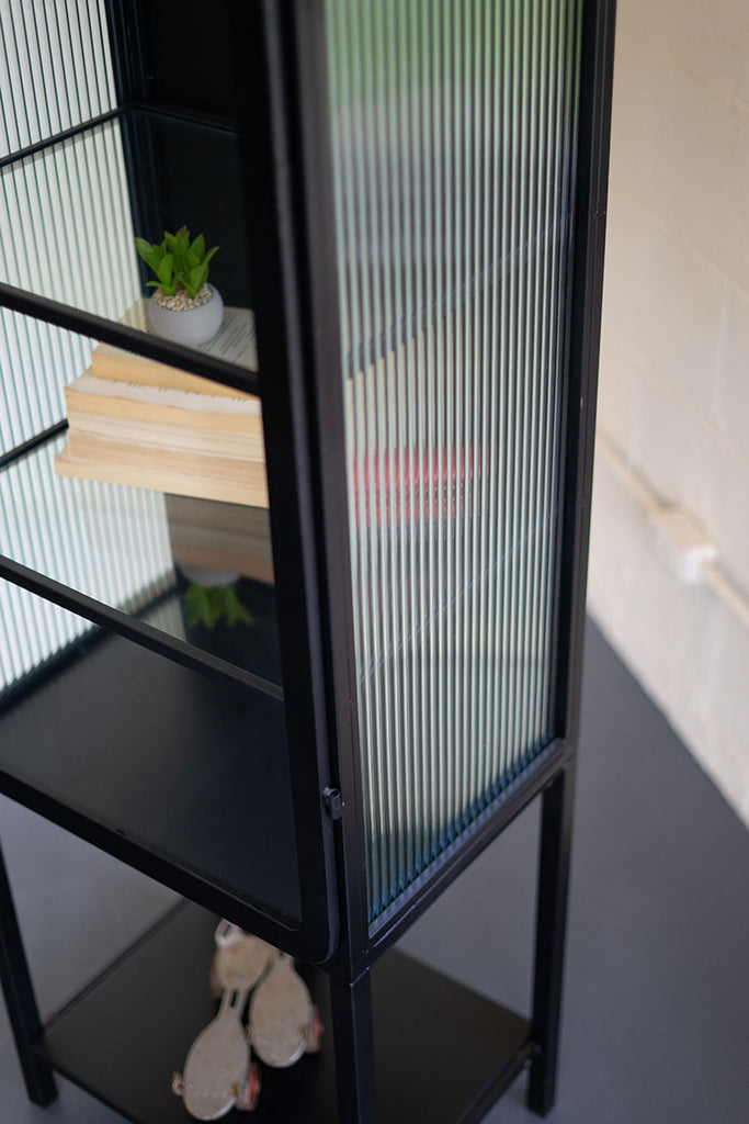 Iron and glass cabinet - The Nifty Decor
