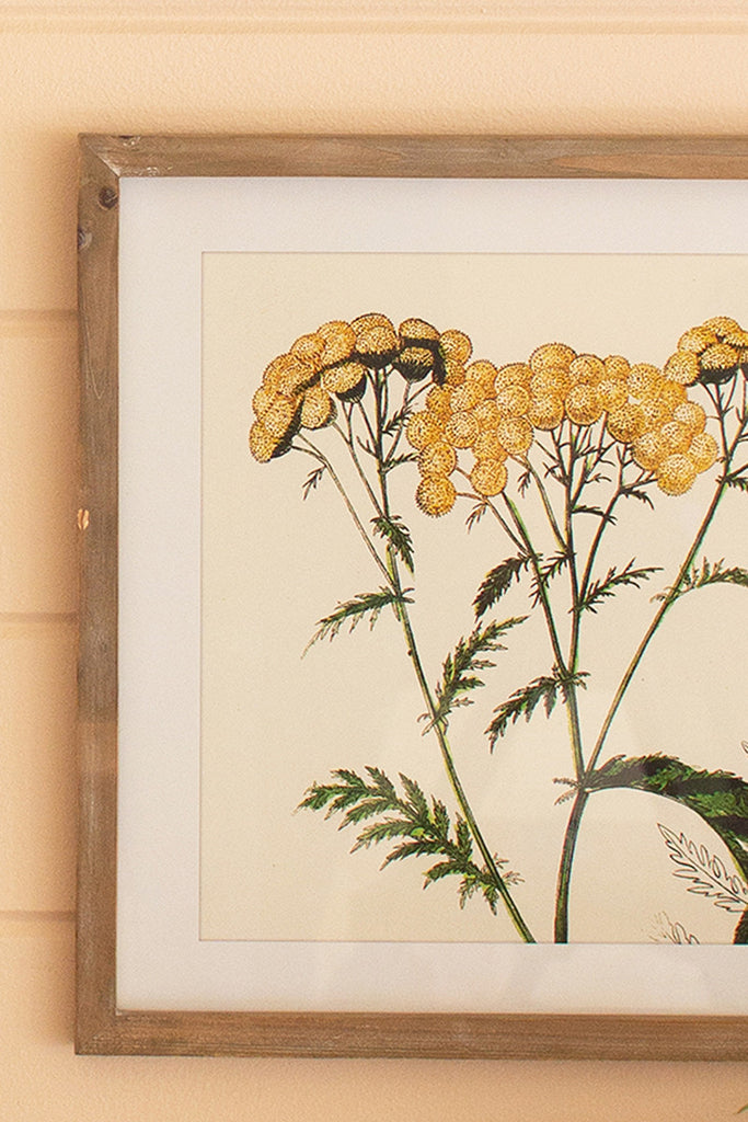 Floral prints under glass, set of 4 - The Nifty Decor