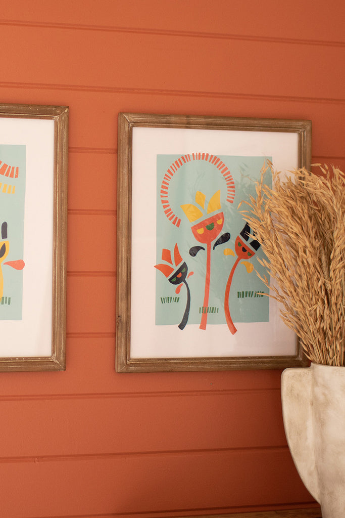 Funky flower prints, set of 2 - The Nifty Decor