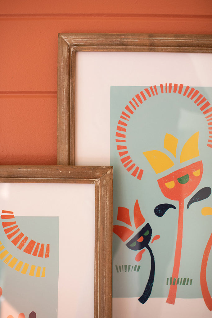 Funky flower prints, set of 2 - The Nifty Decor