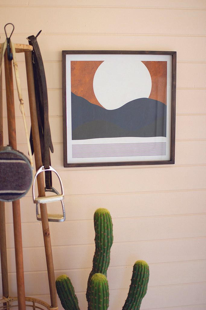 Graphic print under glass - The Nifty Decor