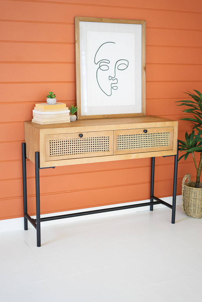 Woven cane drawers - The Nifty Decor