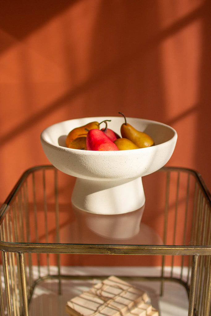 Ceramic compote / short - Bombay Mercantile