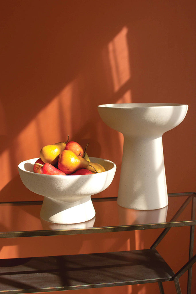 Ceramic compote / short - Bombay Mercantile