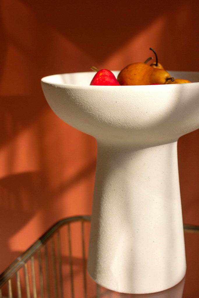 Ceramic compote / tall - Bombay Mercantile