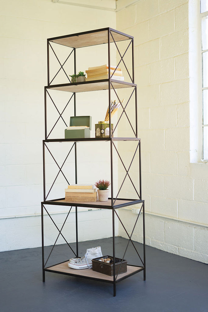 Stackable shelving unit - The Nifty Decor