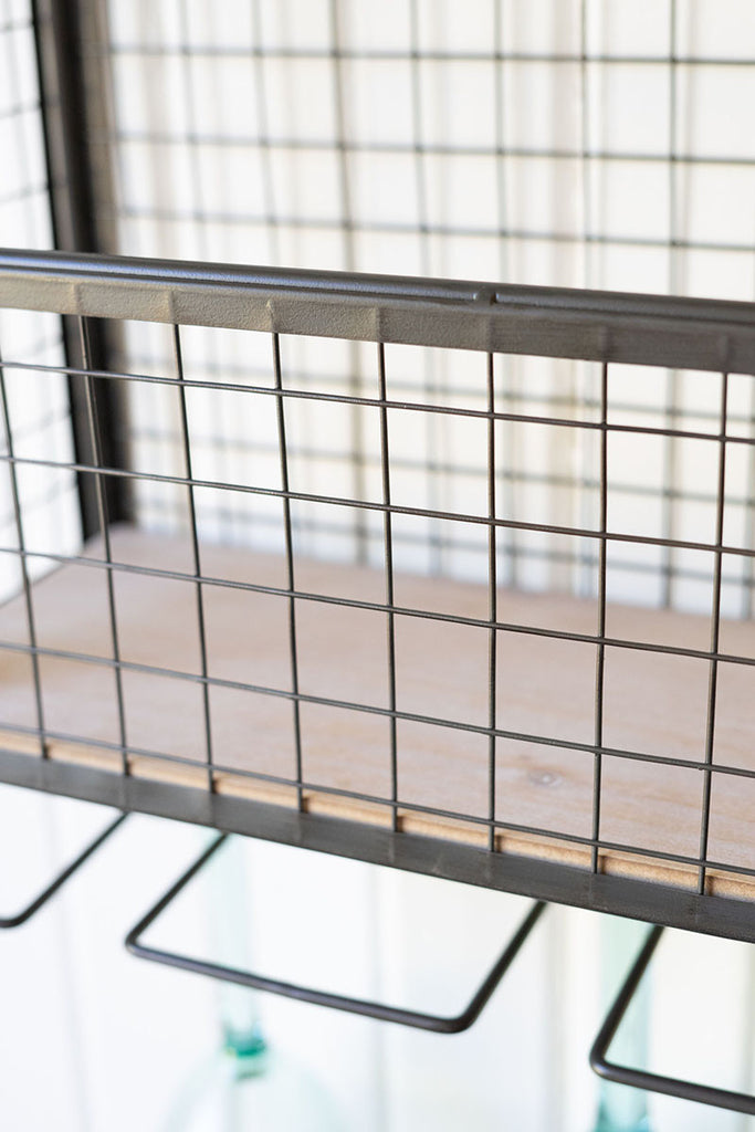 Wire wall wine rack - The Nifty Decor