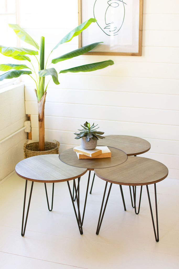 Set of 4 interlocking accent tables - The Nifty Decor