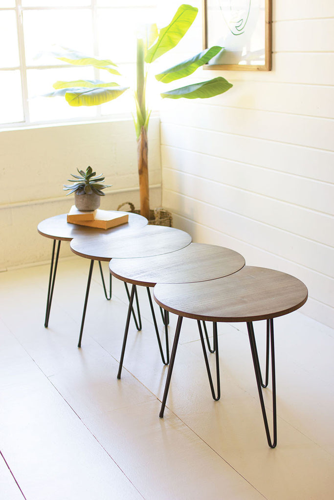 Set of 4 interlocking accent tables - The Nifty Decor