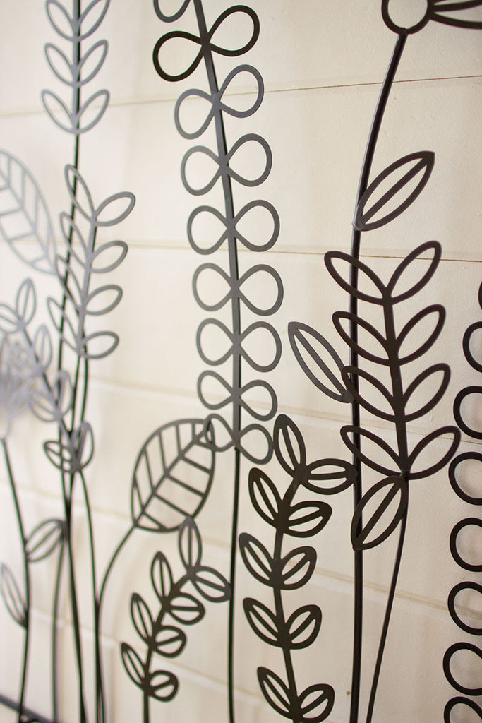 Flowers and ferns wall art - The Nifty Decor