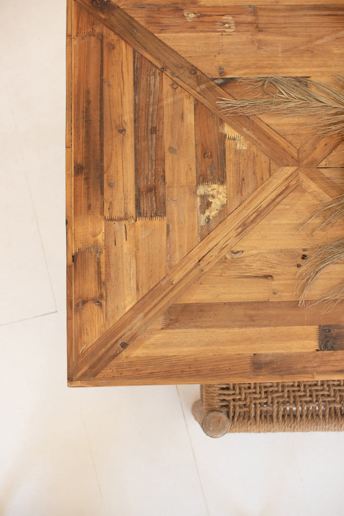 Recycled wood dining table - Bombay Mercantile