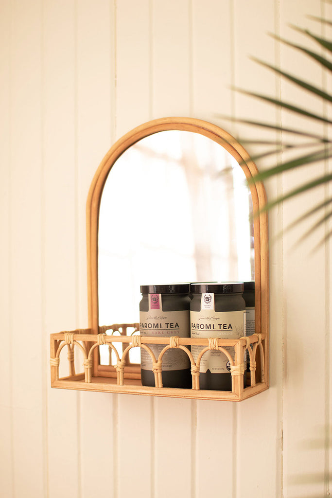 Arched mirror with and box - The Nifty Decor