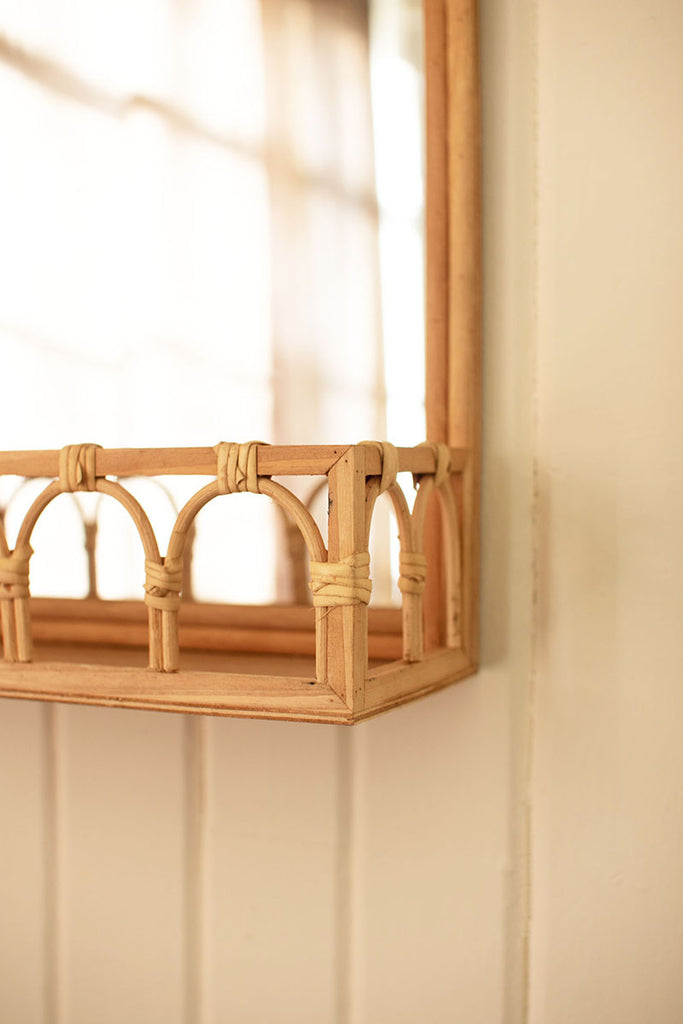 Arched mirror with and box - The Nifty Decor