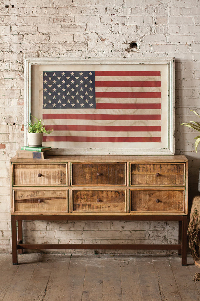 Framed american flag - The Nifty Decor