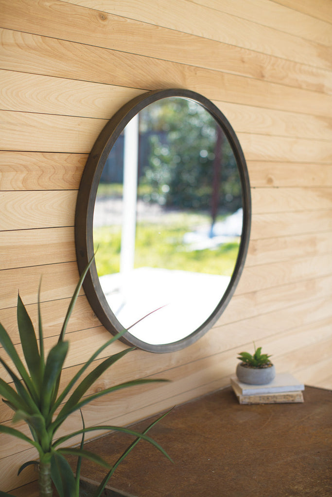 Mirror with natural frame - The Nifty Decor