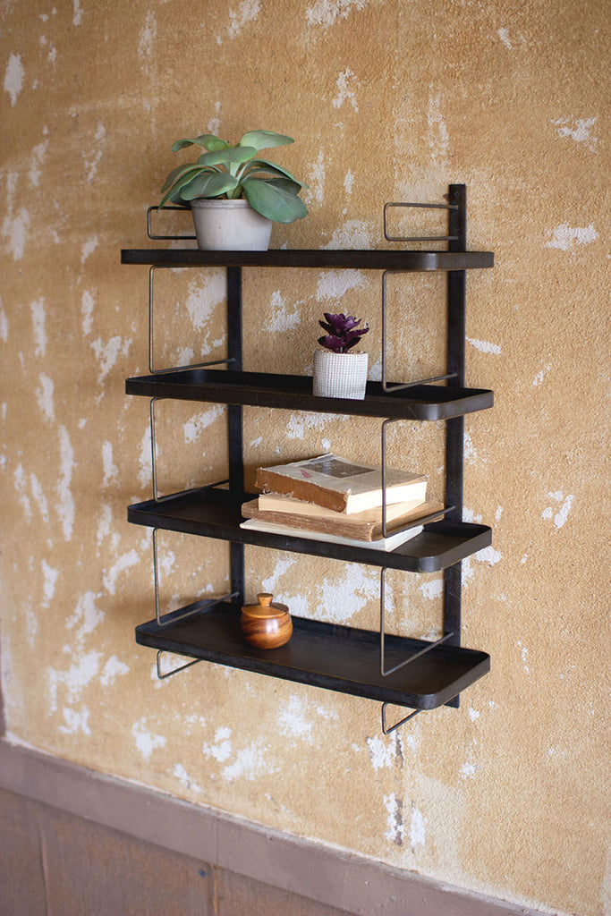 Metal four shelves unit - The Nifty Decor