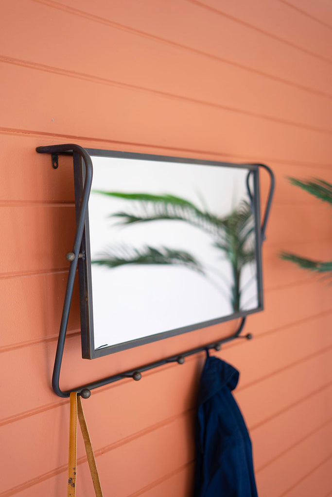 Tilting mirror with coat rack - The Nifty Decor