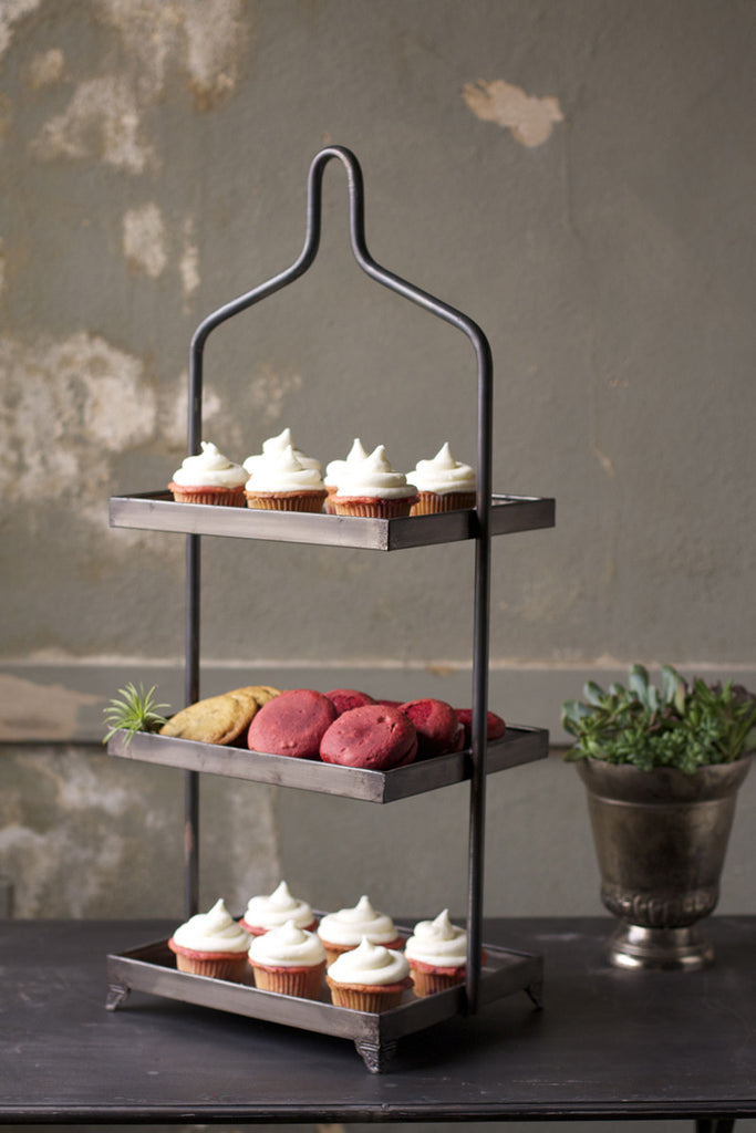 Metal three tiered display - The Nifty Decor