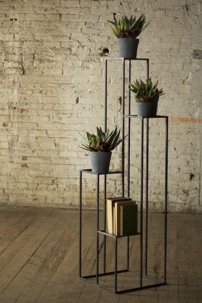 Multilevel iron pedestals - The Nifty Decor
