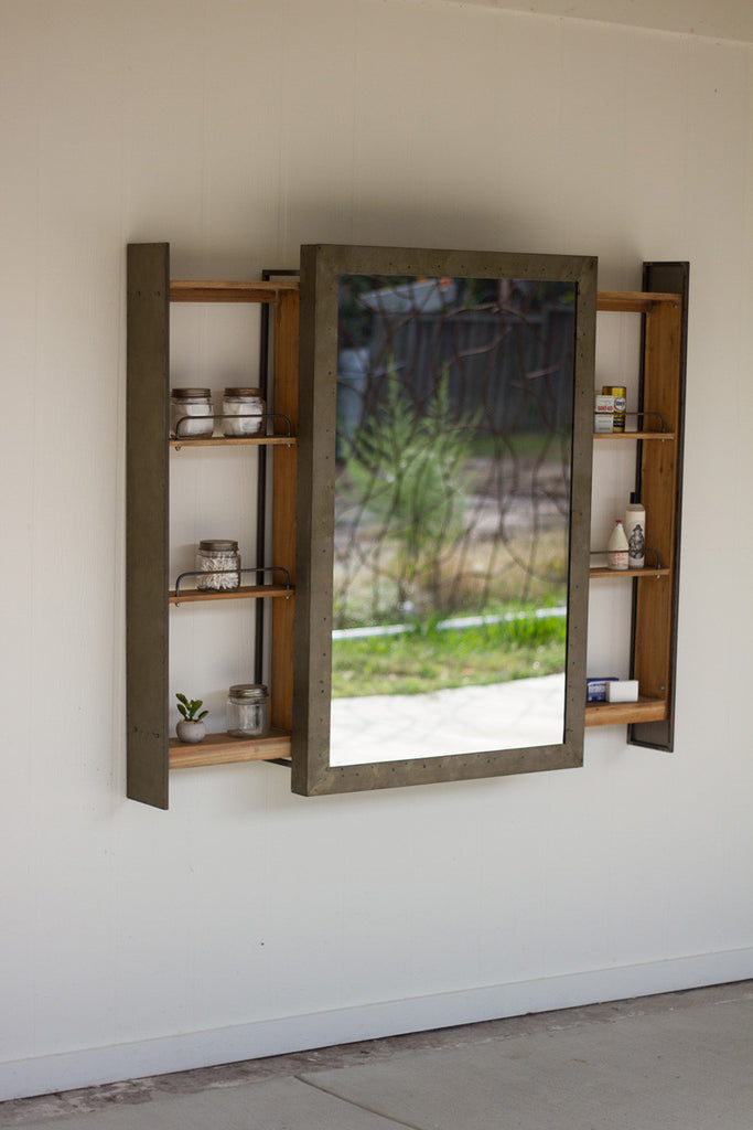Shelf with mirror door - The Nifty Decor