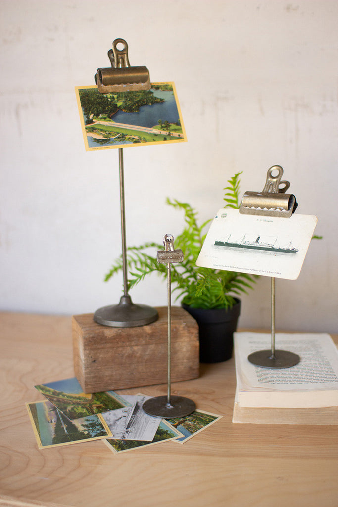 Metal note clips, set of 3 - The Nifty Decor