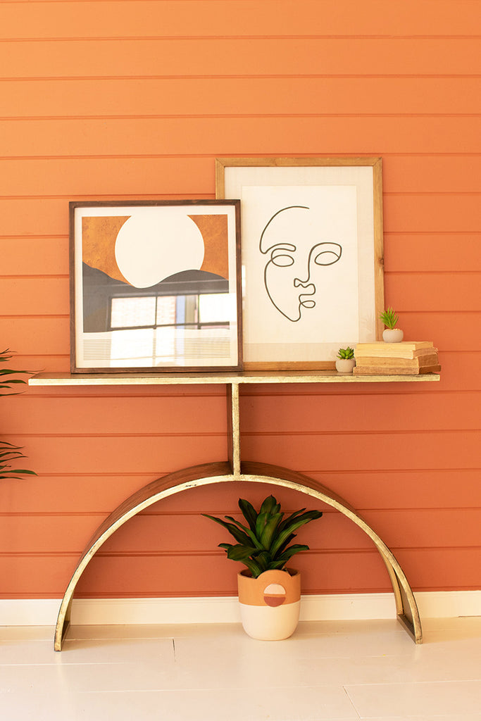 Console table with arched base - The Nifty Decor