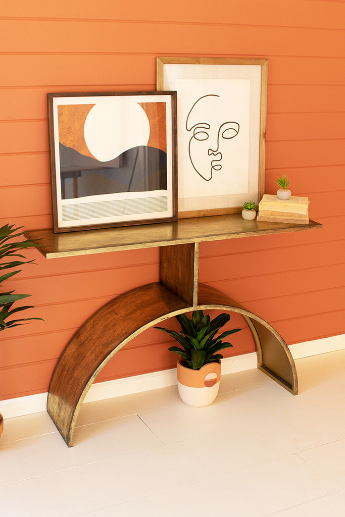 Console table with arched base - The Nifty Decor