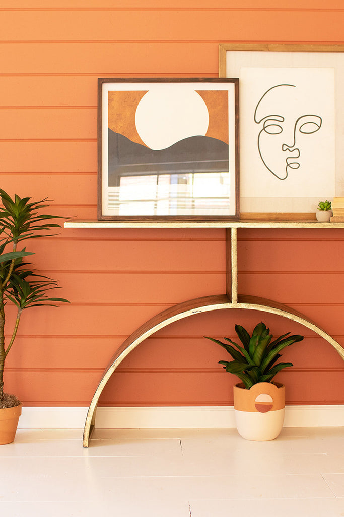 Console table with arched base - The Nifty Decor