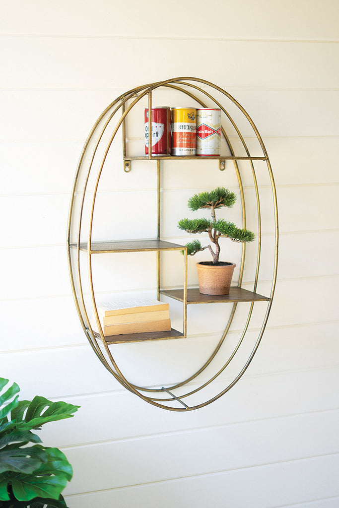 Oval wall shelving unit - The Nifty Decor