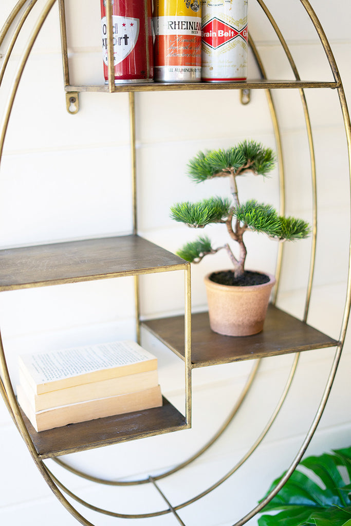 Oval wall shelving unit - The Nifty Decor