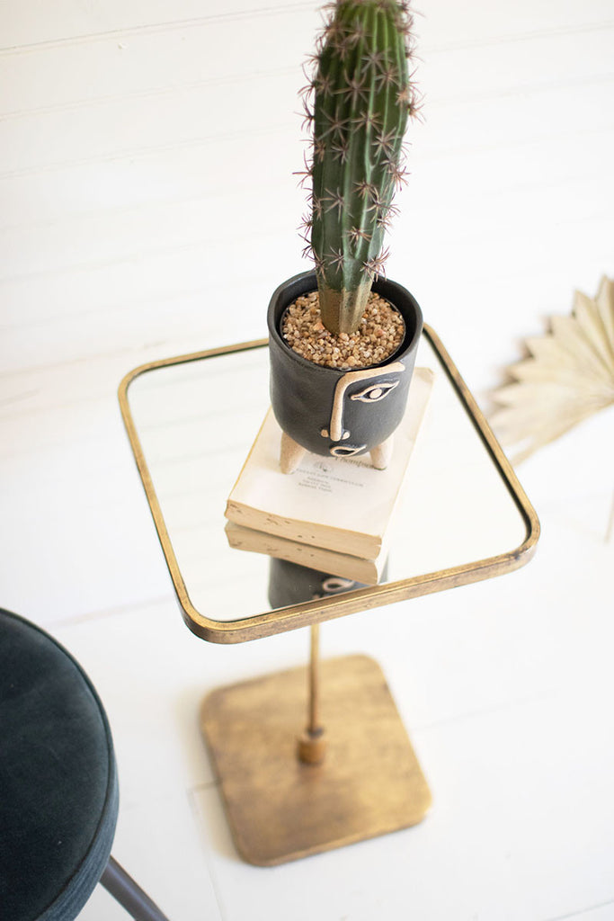 Accent cocktail table with mirror top - The Nifty Decor