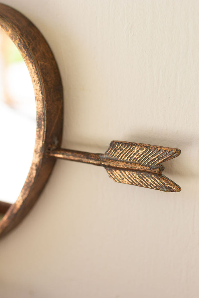 Antique brass heart wall mirror - The Nifty Decor