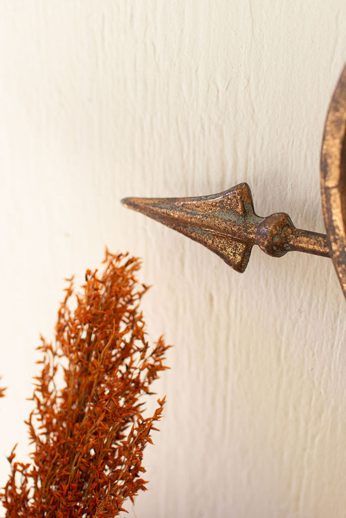 Antique brass heart wall mirror - The Nifty Decor