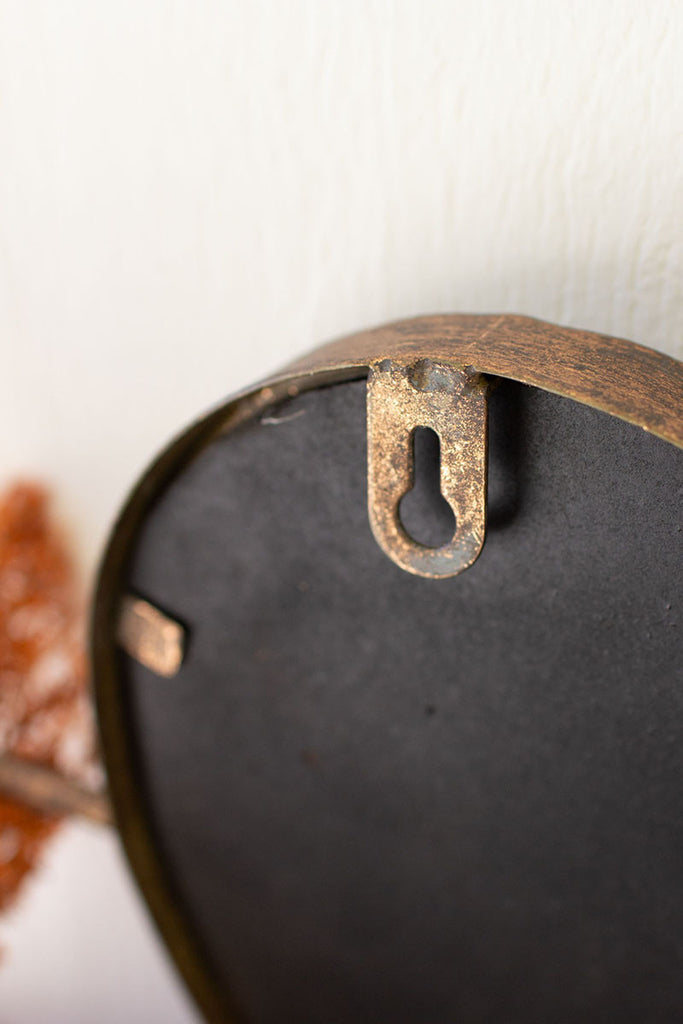 Antique brass heart wall mirror - The Nifty Decor